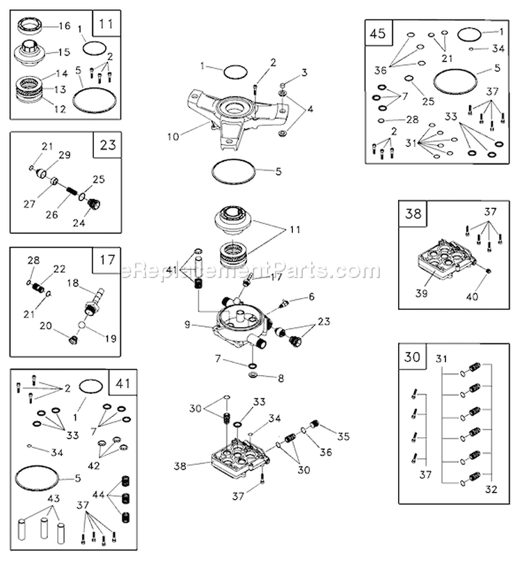 Page A Diagram and Parts List for 1536-1  Briggs and Stratton Pressure Washer
